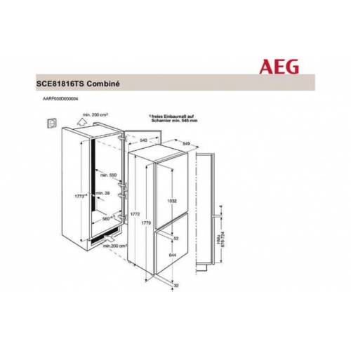 AEG Įmontuojamas šaldytuvas AEG SCE81816TS 549,00 EUR AEG Įmontuojamas šaldytuvas AEG SCE81816TS 549,00 EUR