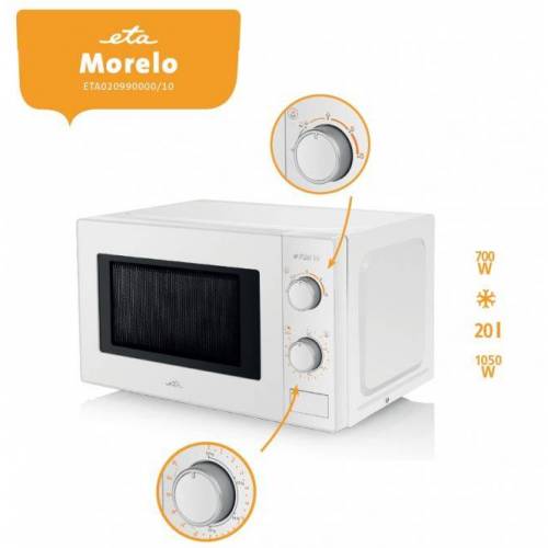 Eta Mikrobangų krosnelė ETA020990000 Morelo, balta 81,00 EUR