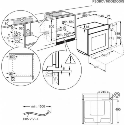 ELECTROLUX Orkaitė Electrolux EOE7P31Z su pirolize 595,00 EUR