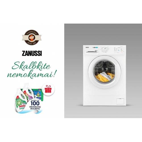 ZANUSSI Skalbimo mašina Zanussi ZWSG6120V + DOVANA 249,00 EUR ZANUSSI Skalbimo mašina Zanussi ZWSG6120V + DOVANA 249,00 EUR