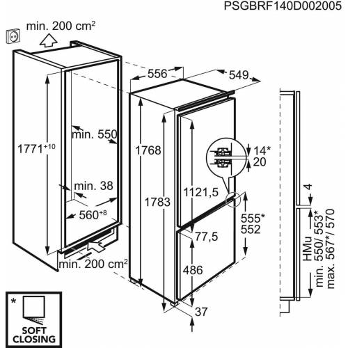 AEG Įmontuojamas šaldytuvas AEG SCE81816ZF 799,00 EUR AEG Įmontuojamas šaldytuvas AEG SCE81816ZF 799,00 EUR