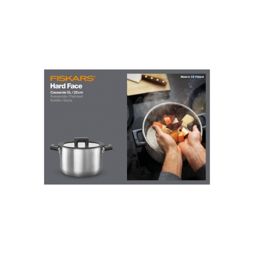 Fiskars Fiskars Hard Face Nerūdijančio plieno puodas 5 L / 22 cm (1052241) 87,00 EUR Fiskars Fiskars Hard Face Nerūdijančio plieno puodas 5 L / 22 cm (1052241) 87,00 EUR