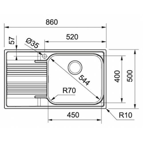 FRANKE Plautuvė FRANKE Smart SRX 611-86 XL (101.0356.882), dubuo dešinėje 170,00 EUR FRANKE Plautuvė FRANKE Smart SRX 611-86 XL (101.0356.882), dubuo dešinėje 170,00 EUR