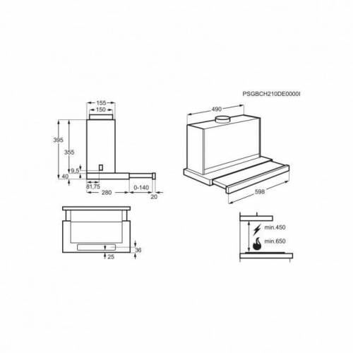 ELECTROLUX Ištraukiamas ner.plieno spalvos gartraukis Electrolux LFP616X 249,00 EUR