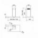 Baraldi Ner.plieno spalvos T formos prie sienos montuojamas gartraukis Baraldi Dea Wall 60cm 700m3/h 595,00 EUR