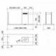 Baraldi Erdvinis juodos spalvos T formos gartraukis su aikštele Baraldi ELEA Island 116x60cm 800m3/h 1,160.00