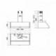 Baraldi Ner.plieno spalvos T formos prie sienos montuojamas gartraukis Baraldi RETTA 90cm 700m3/h 490,00 EUR