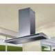 Baraldi Erdvinis ner.plieno/juodo stiklo T formos gartraukis Baraldi LUMINA Island 90x60cm 700m3/h 1,050.00