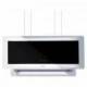 Baraldi Ner.plieno/ stiklo į lubas troseliais montuojamas gartraukis Baraldi METROPOLIS Pendent 90*35 cm 700 m3/h 1,100.00