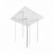 Baraldi Ner.plieno/baltas į lubas troseliais montuojamas gartraukis Baraldi DIADE Pendent 90*30 cm 700 m3/h 855,00 EUR