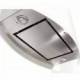 Baraldi Ner.plieno/balto stiklo į lubas troseliais montuojamas gartraukis Baraldi IDEAL Pendent 70*35 cm 700 m3/h 875,00 EUR