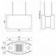 Baraldi Ner.plieno/balto stiklo į lubas troseliais montuojamas gartraukis Baraldi IDEAL Pendent 70*35 cm 700 m3/h 875,00 EUR