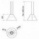 Baraldi Ner.plieno spalvos į lubas troseliais montuojamas gartraukis Baraldi EVA Pendent 60 cm 800 m3/h 920,00 EUR