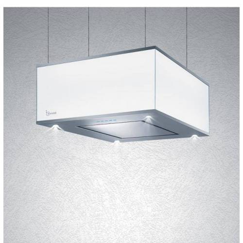 Baraldi Ner.plieno/balto stiklo į lubas troseliais montuojamas gartraukis Baraldi DOMINA Pendent 60*60 cm 700 m3/h 1,120.00