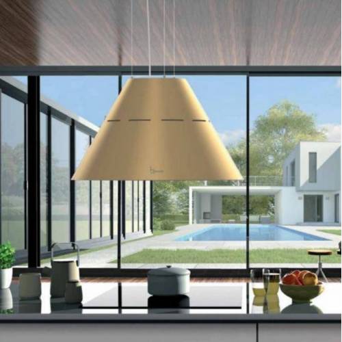 Baraldi Aukso spalvos į lubas troseliais montuojamas gartraukis Baraldi EVA Pendent 60 cm 800 m3/h 1,170.00