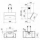 Baraldi Baltos spalvos pasviręs prie sienos montuojamas gartraukis Baraldi One Wall 90cm 700 m3/h 555,00 EUR