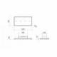 Baraldi Chromo/baltos spalvos prie lubų montuojamas gartraukis Baraldi NOTA Free 120*60 cm 900m3/h 1,260.00