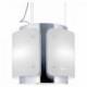 Baraldi Ner.plieno/balto stiklo į lubas troseliais montuojamas gartraukis Baraldi DESSY Pendent 40 cm 700 m3/h 860,00 EUR