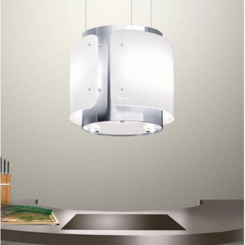 Baraldi Ner.plieno/balto stiklo į lubas troseliais montuojamas gartraukis Baraldi DESSY Pendent 40 cm 700 m3/h 860,00 EUR