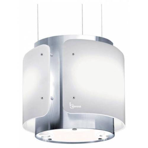 Baraldi Ner.plieno/balto stiklo į lubas troseliais montuojamas gartraukis Baraldi DESSY Pendent 40 cm 700 m3/h 860,00 EUR