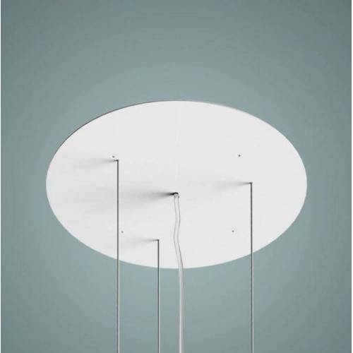 Baraldi Ner.plieno/balto stiklo į lubas troseliais montuojamas gartraukis Baraldi DESSY Pendent 40 cm 700 m3/h 860,00 EUR