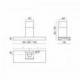 Baraldi Ner.plieno spalvos T formos prie sienos montuojamas gartraukis Baraldi Integra Inside 116cm 380m3/h 555,00 EUR