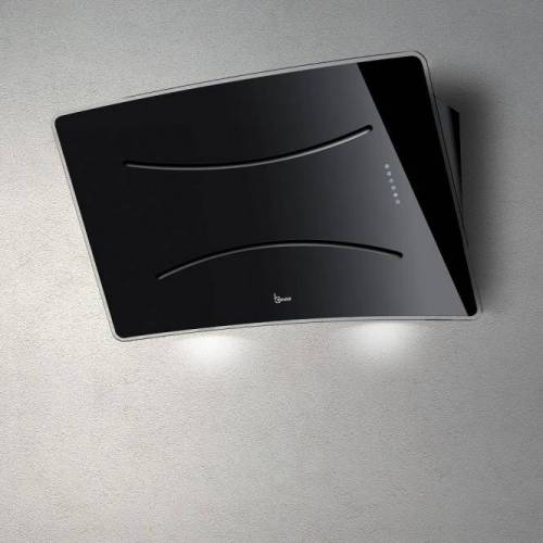 Baraldi Juodo stiklo pasviręs prie sienos montuojamas gartraukis Baraldi ROXY Wall 90cm 700 m3/h 945,00 EUR