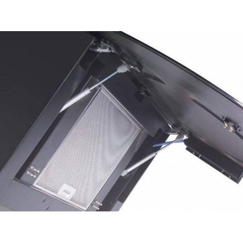 Baraldi Juodo stiklo pasviręs prie sienos montuojamas gartraukis Baraldi SURF Wall 90cm 700 m3/h 900,00 EUR