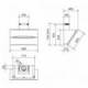 Baraldi Juodo stiklo pasviręs prie sienos montuojamas gartraukis Baraldi SURF Wall 90cm 700 m3/h 900,00 EUR