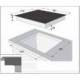 Baraldi Įmontuojama ant stalviršio indukcinė su metalo briauna 60cm pločio kaitlentė Baraldi LUX Indy 550,00 EUR