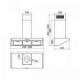 Baraldi Ner.plieno spalvos T formos prie sienos montuojamas gartraukis Baraldi BANKIA 90cm 700m3/h 475,00 EUR