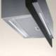 Baraldi Ner.plieno/juodo stiklo T formos montuojamas prie sienos gartraukis Baraldi TRISIA wall 90cm 700m3/h 710,00 EUR