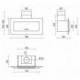 Baraldi Ner.plieno/juodo stiklo T formos montuojamas prie sienos gartraukis Baraldi TRISIA wall 90cm 700m3/h 710,00 EUR