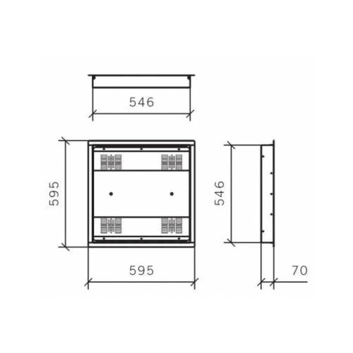 Baraldi Įmontuojamas į lubas baltos spalvos plazminis oro valytuvas- sterilizatorius Baraldi AirO Built-In 765,00 EUR