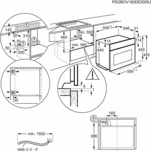 ELECTROLUX Baltos spalvos kompaktinė orkaitė su mikrobangų funkcija Electrolux EVM8E08V 649,00 EUR