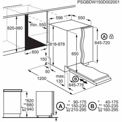 AEG 60 cm. pločio įmontuojama indaplovė AEG FSS5261XZ 439,00 EUR
