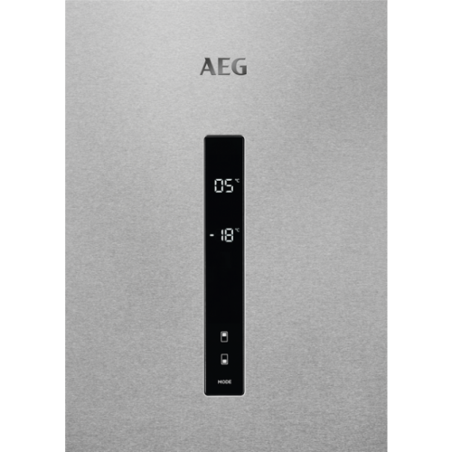 AEG 201 cm aukščio ner.plieno spalvos šaldytuvas su šaldikliu AEG RCB736E7MX 799,00 EUR
