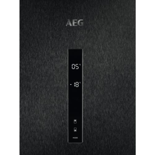 186 cm aukščio juodos spalvos šaldytuvas su šaldikliu AEG RCB732E7MB 789,00 EUR