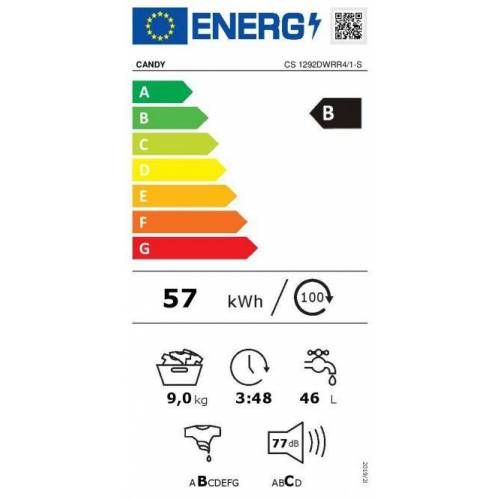CANDY Antracito spalvos skalbimo mašina Candy CS 1292DWRR4/1-S 479,00 EUR