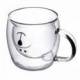 Altom Design Dvigubo stiklo puodelis vaikams su rankena „Meškis“ 260ml 10,99 EUR