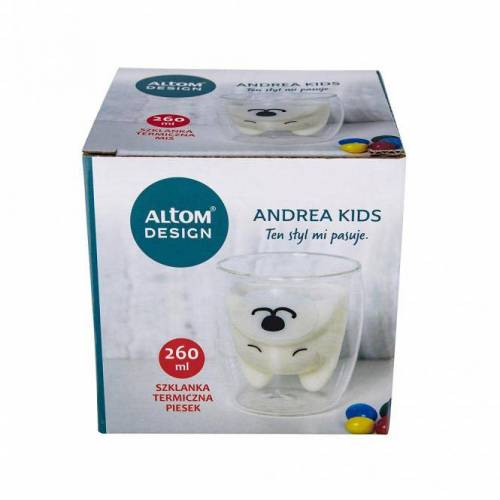 Altom Design Dvigubo stiklo puodelis vaikams „Panda“ 260ml 9,99 EUR