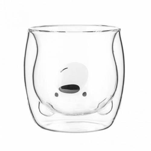 Altom Design Dvigubo stiklo puodelis vaikams „Meškis““ 260ml 9,99 EUR