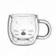 Altom Design Dvigubo stiklo puodelis vaikams su rankena „Katinėlis“ 260ml 10,99 EUR