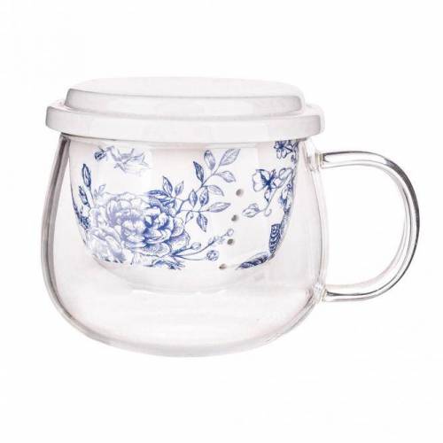 Altom Design Stiklinis puodelis su porcelianiniu filtru \\"Rytas\\" 220ml 14,59 EUR