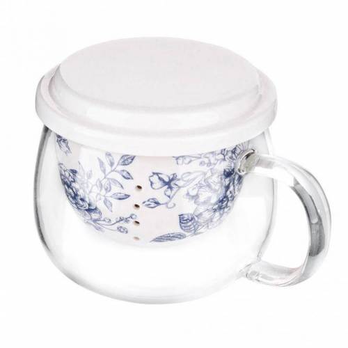 Altom Design Stiklinis puodelis su porcelianiniu filtru \\"Rytas\\" 220ml 14,59 EUR
