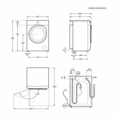 ELECTROLUX Skalbimo mašina su džiovinimu Electrolux EW7W2492E 669,00 EUR ELECTROLUX Skalbimo mašina su džiovinimu Electrolux EW7W2492E 669,00 EUR