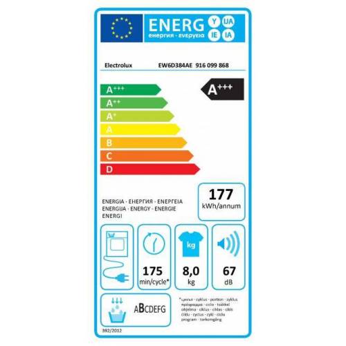 ELECTROLUX Džiovyklė Electrolux EW6D384AE 719,00 EUR ELECTROLUX Džiovyklė Electrolux EW6D384AE 719,00 EUR