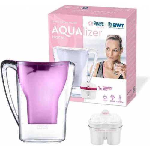 BWT BWT vandens filtravimo ąsotis AQUAlizer Home 2,7l violetinis su magnio vandens filtru 23,49 EUR