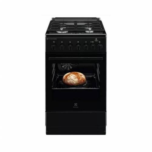 ELECTROLUX 50 cm pločio juodos spalvos dujinė viryklė su el. orkaite Electrolux LKK560010K 399,00 EUR