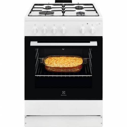 ELECTROLUX 60 cm. pločio dujinė viryklė su dujine orkaite Electrolux LKG604012W 399,00 EUR